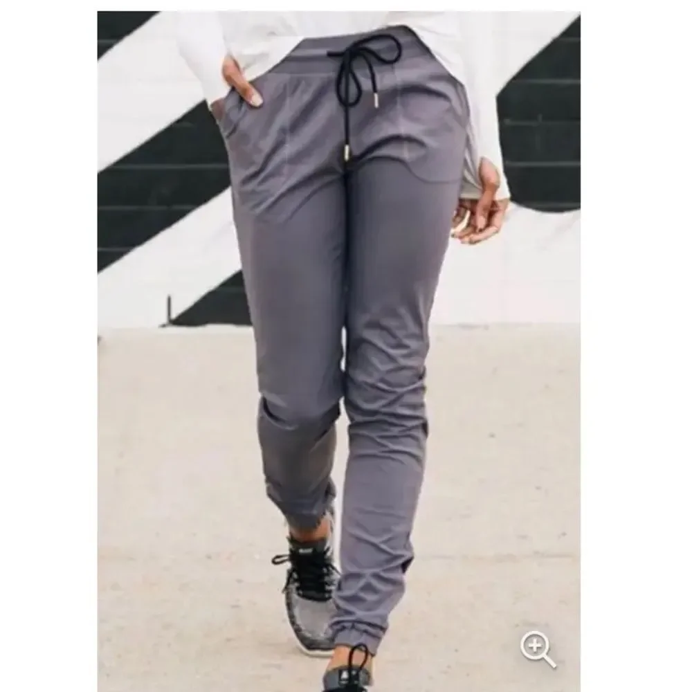 Ladies Zyia Active Dark Grey Peak Zipper Jogger Pants
Size Small